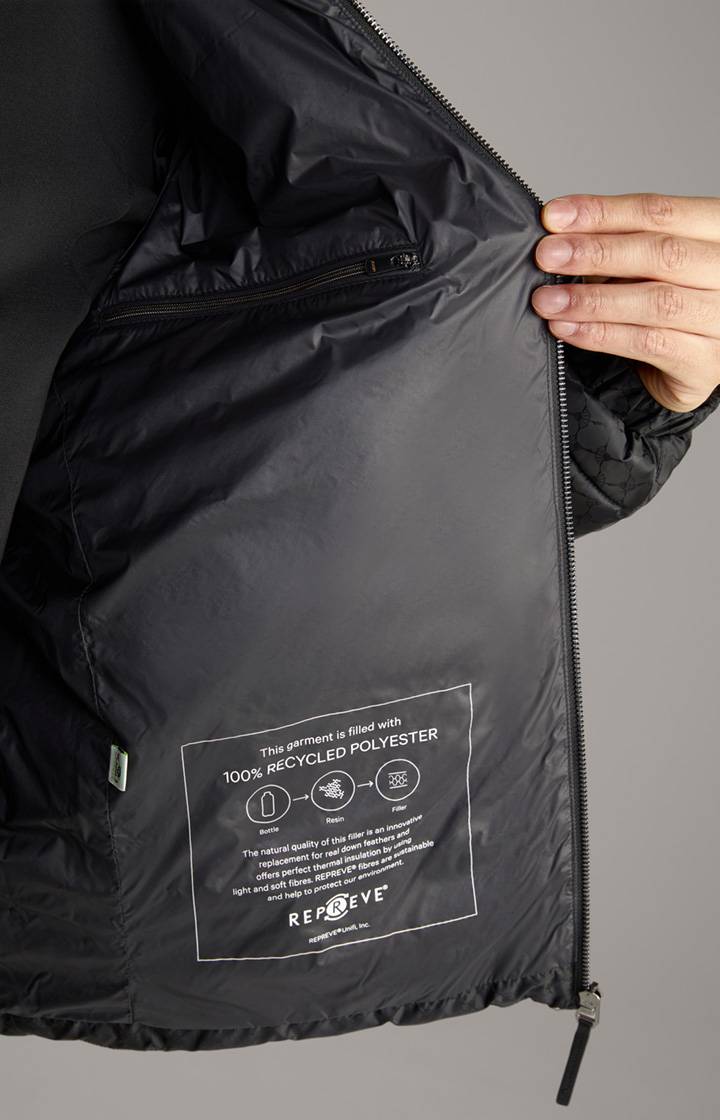 Joop Cornflower-Steppjacke Luke in Schwarz gemustert Tiefpreis