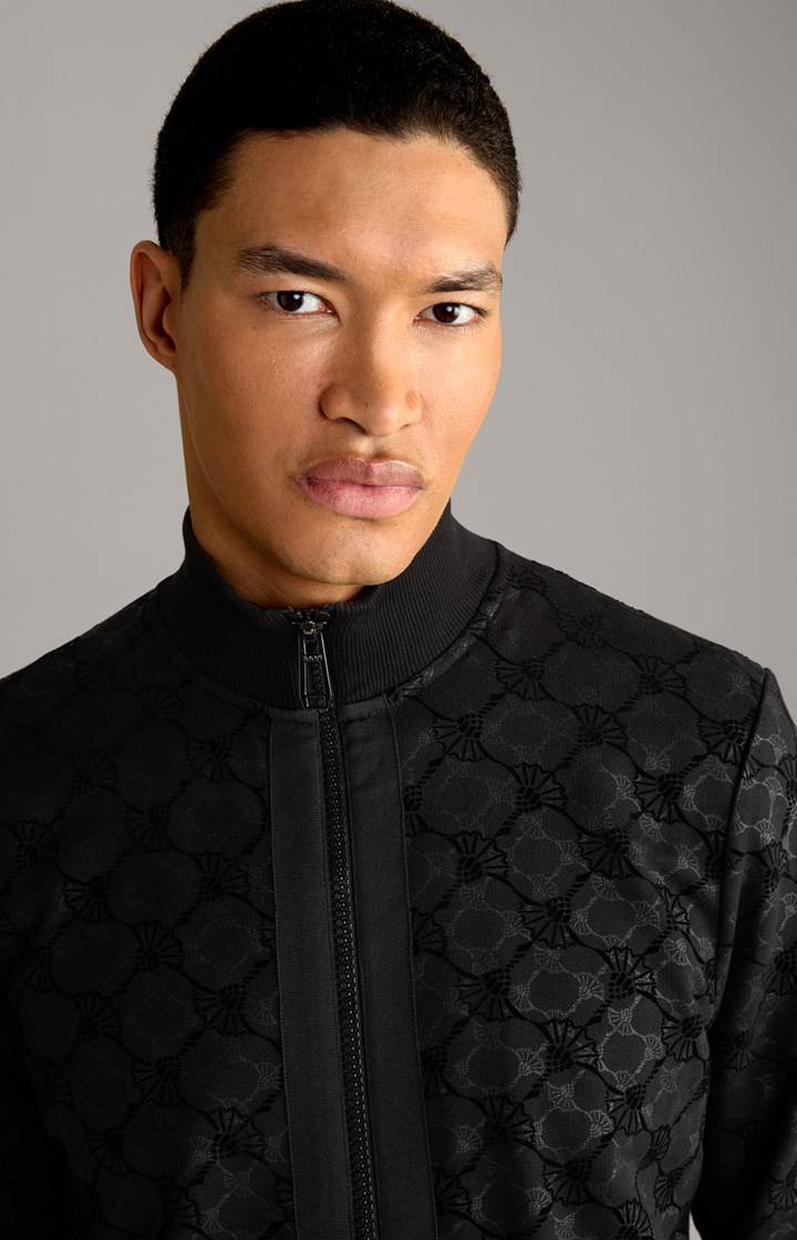 Joop Cornflower-Sweatjacke Thierry in Schwarz gemustert Begrenzte Freigabe