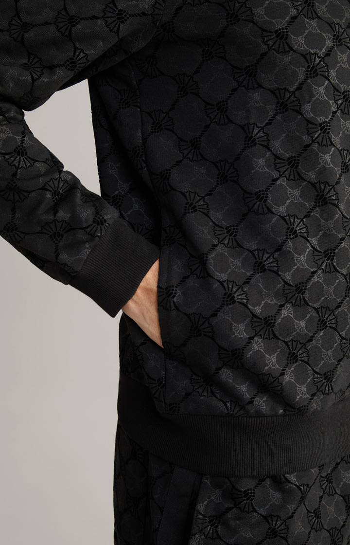 Joop Cornflower-Sweatjacke Thierry in Schwarz gemustert Begrenzte Freigabe