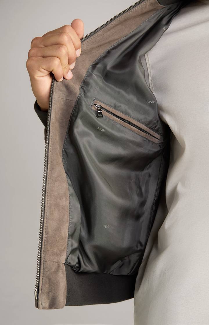 Joop Veloursleder-Blouson Toros in Grau Bis zu 50% Rabatt