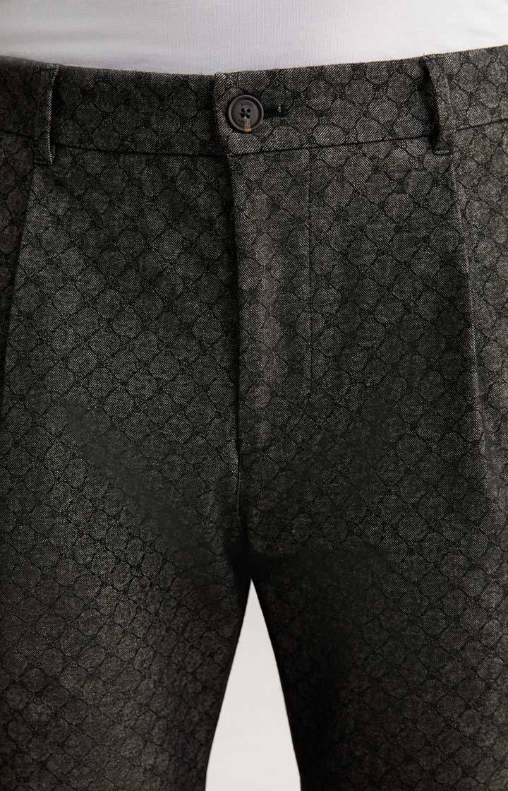 Joop Cornflower Bundfaltenhose Lester in Anthrazit gemustert im Angebot