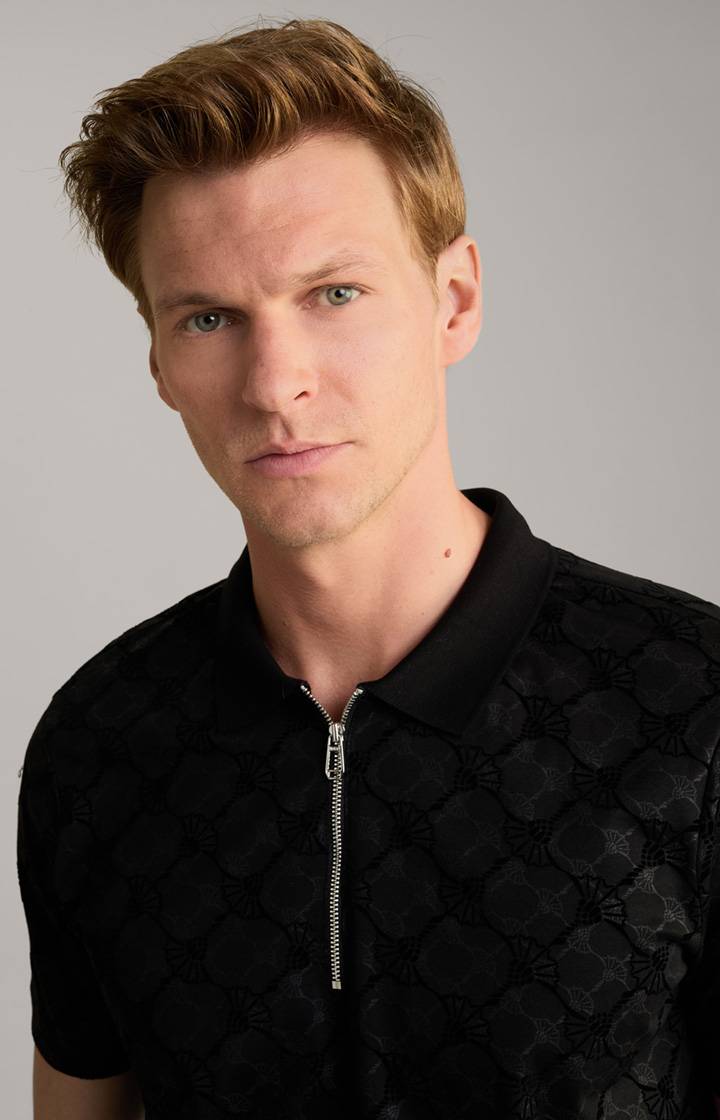 Joop Cornflower-Poloshirt Benito in Schwarz Blitzverkäufe