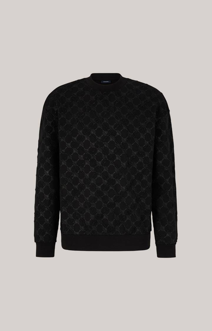 Joop Cornflower-Sweatshirt Cortez in Schwarz gemustert Sonderangebot