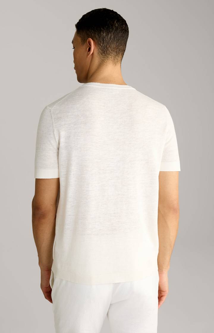 Joop Leinenmix-T-Shirt Maroso in Offwhite Große Rabatte