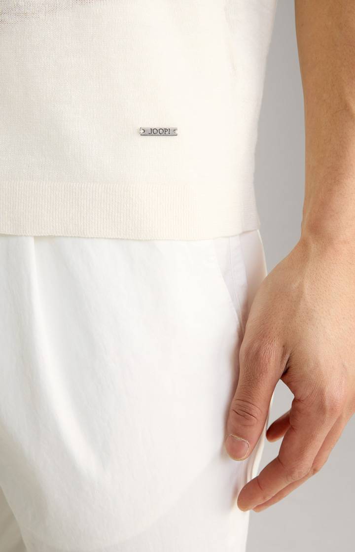 Joop Leinenmix-T-Shirt Maroso in Offwhite Große Rabatte