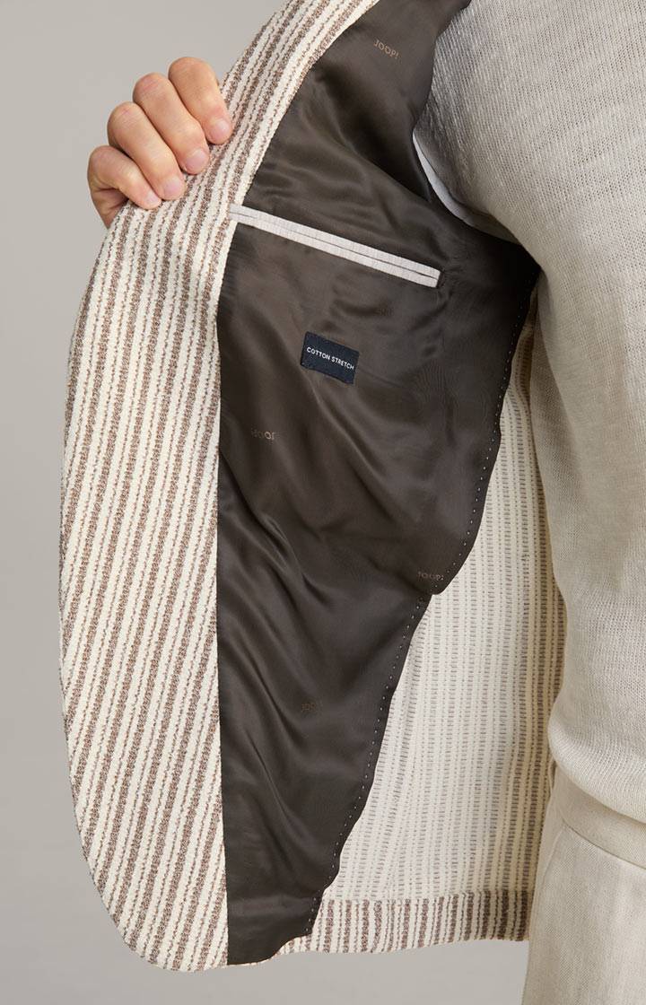 Joop Strick-Sakko Hedvin in Hellbeige gestreift Bestseller