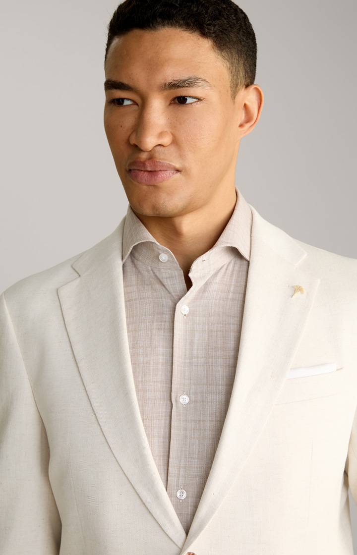 Joop Leinenmix-Sakko Hawksley in Offwhite Riesige Ersparnisse