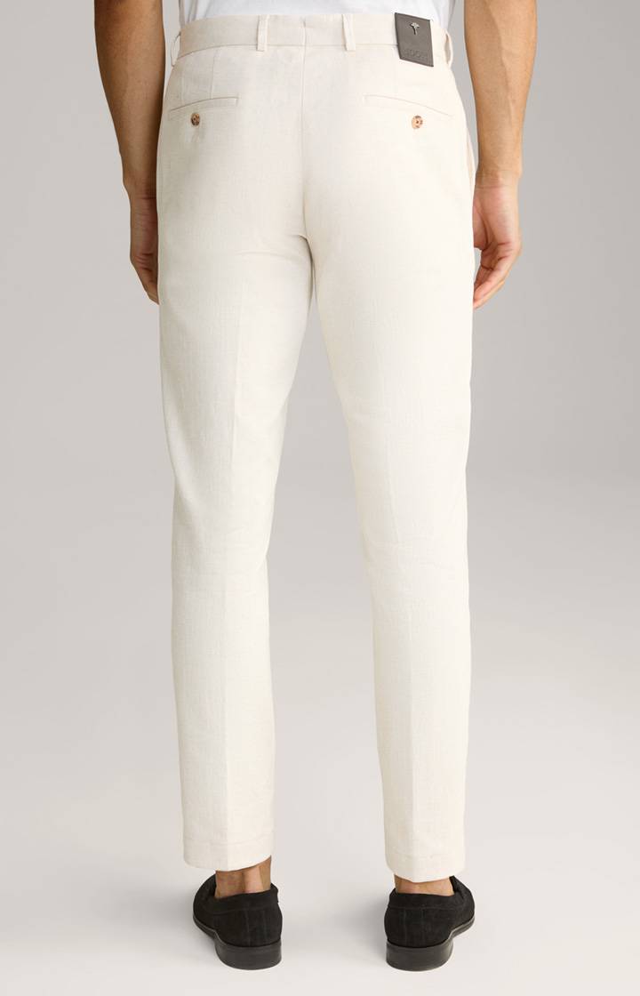 Joop Leinenmix Chino Hank in Creme VIP-Rabatte