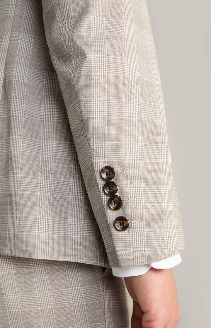 Joop Anzug Herby-Blayr in Beige kariert Tiefpreis
