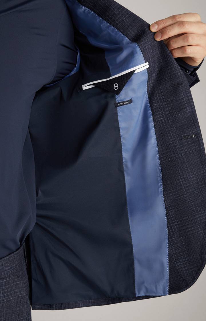 Joop Anzug Damon-Gun in Navy kariert Sonderangebot der Fabrik