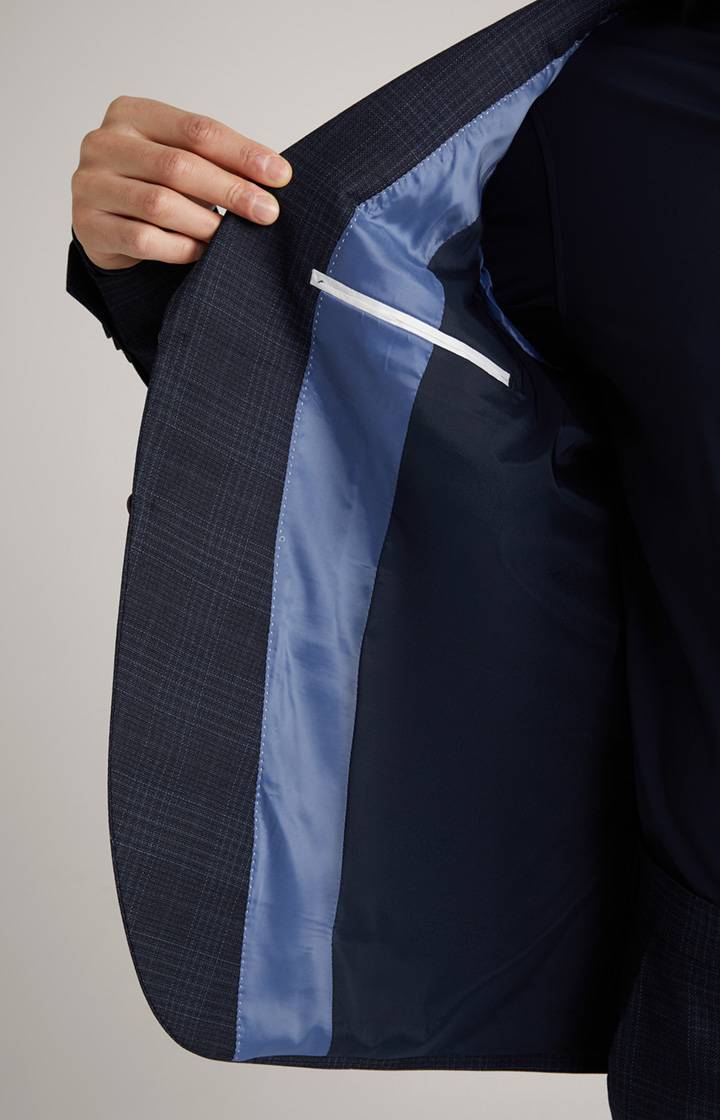 Joop Anzug Damon-Gun in Navy kariert Sonderangebot der Fabrik