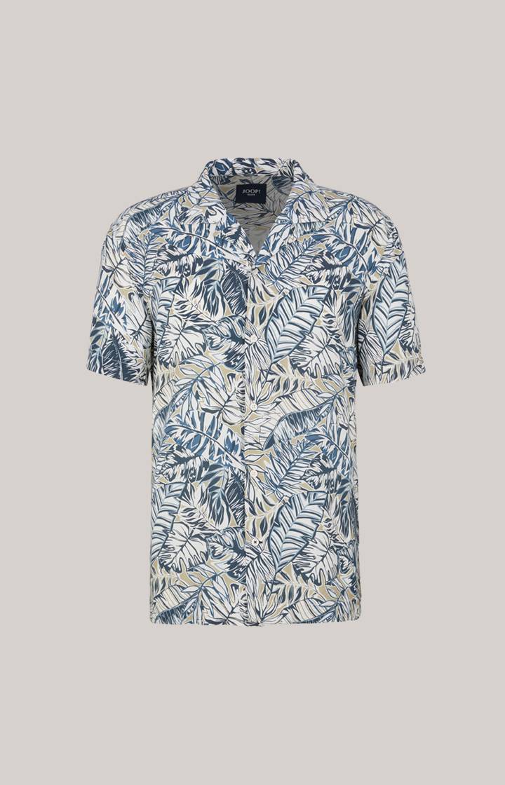 Joop Viskose-Hemd Hanes in Weiß/Blau/Beige Fabrikverkauf