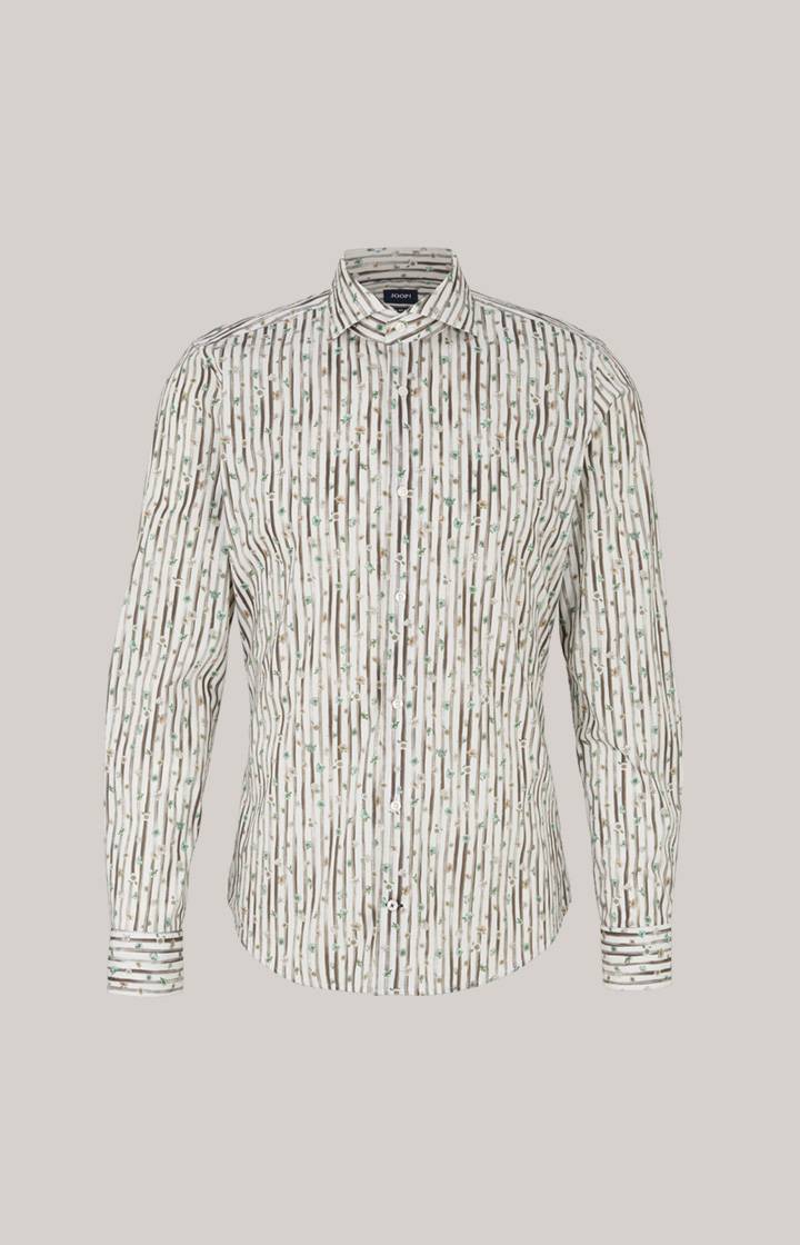 Joop Hemd Pai in Offwhite/Hellgrün/Braun gemustert Online Shopping