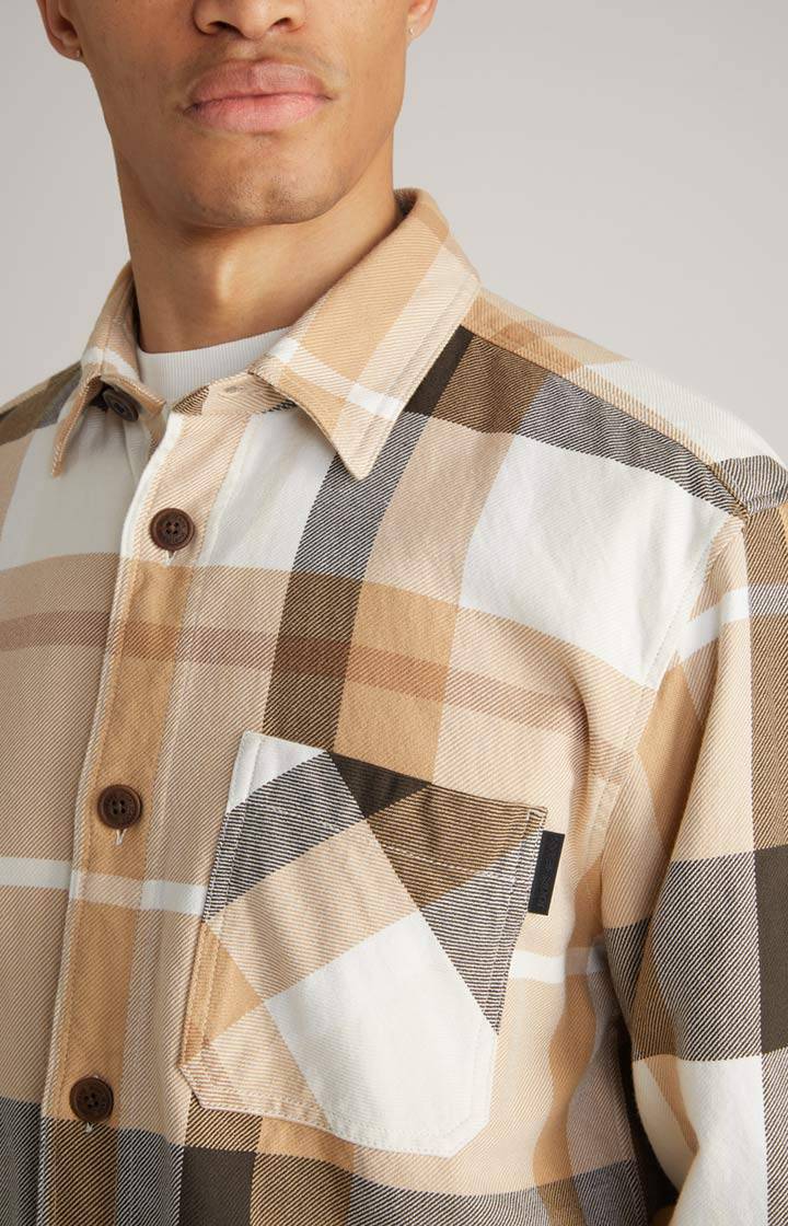 Joop Hemd Harvi in Beige kariert Top Angebot