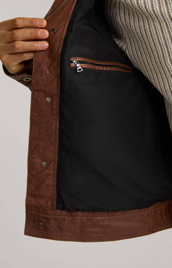 Joop Lederjacke Jean in Braun Online Outlet
