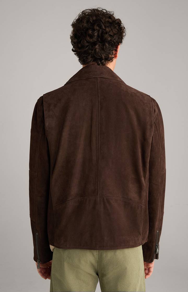Joop Velours-Lederjacke Lezy in Dunkelbraun Wochenangebot