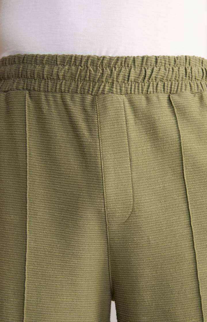 Joop Baumwoll-Shorts Damiano in Oliv strukturiert Begrenzte Freigabe