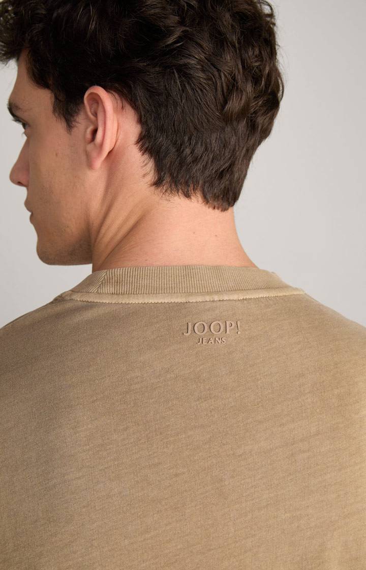 Joop Baumwoll-Langarmshirt Carlito in Hellbraun Neueste Stile
