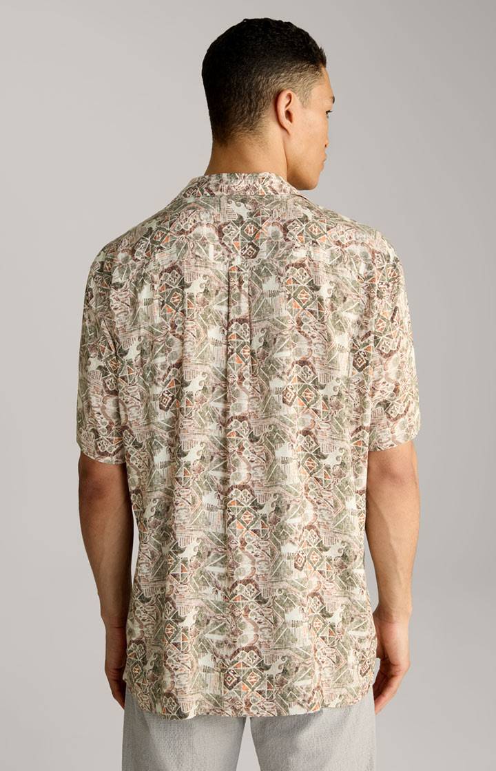 Joop Viskose-Hemd Hanes in Beige gemustert Zeitbegrenzte Promotion