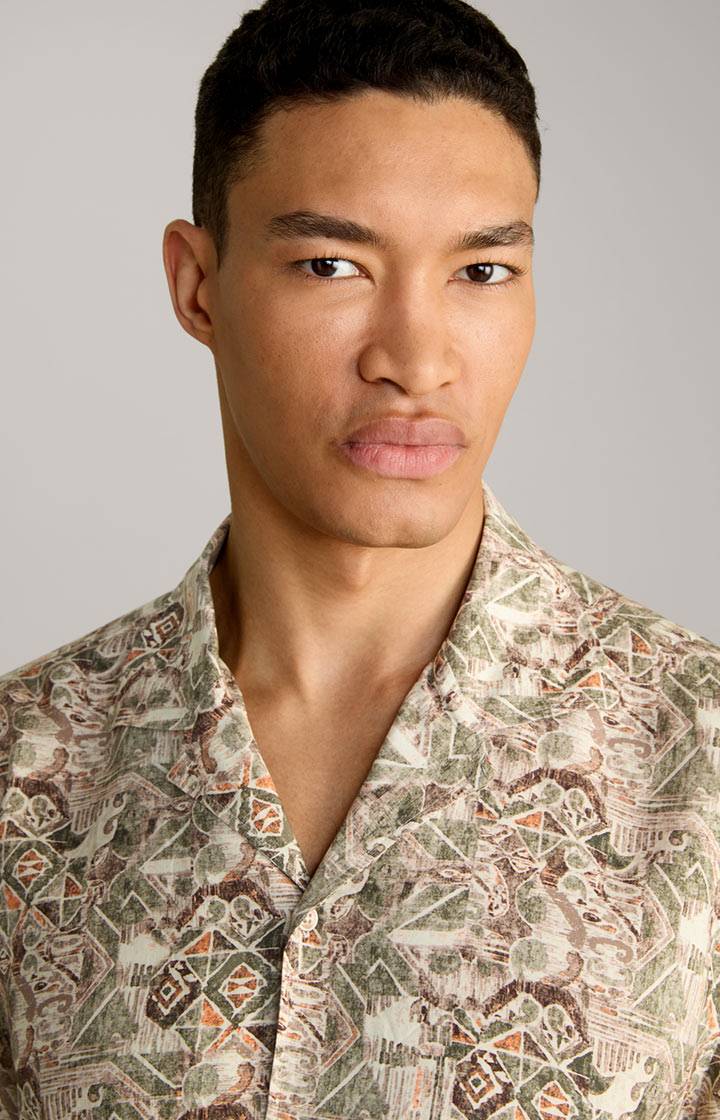 Joop Viskose-Hemd Hanes in Beige gemustert Zeitbegrenzte Promotion