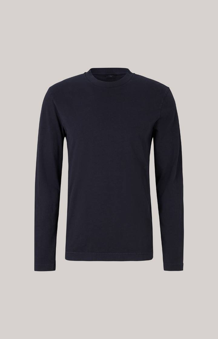 Joop Baumwoll-Langarmshirt Carlito in Navy Clearance-Verkauf