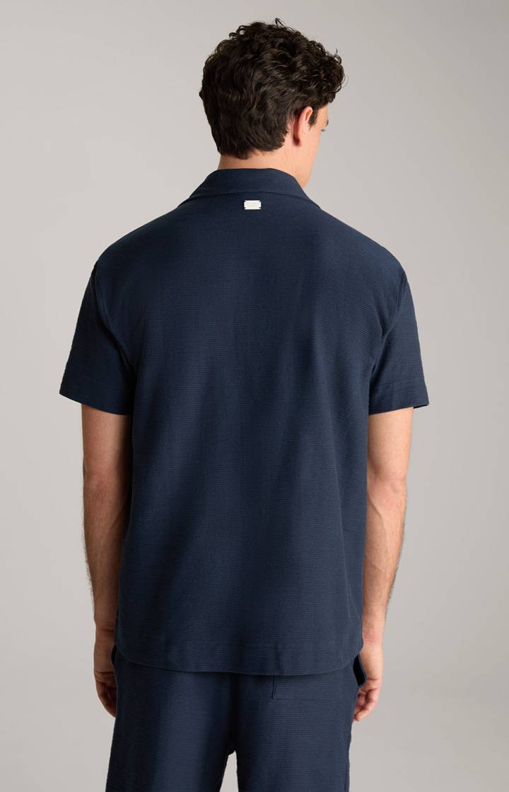 Joop Hemd Damian in Navy strukturiert Kostenloser Versand international