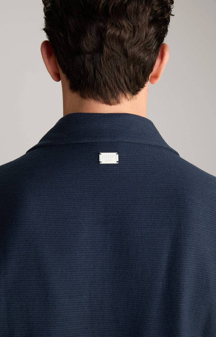Joop Hemd Damian in Navy strukturiert Kostenloser Versand international