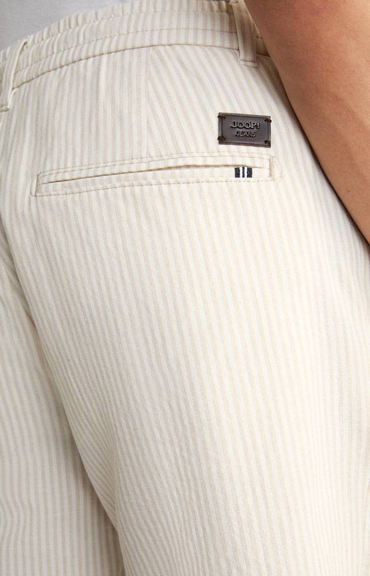 Joop Leinenmix-Shorts Ruby in Beige gestreift 50% Rabatt für begrenzte Zeit