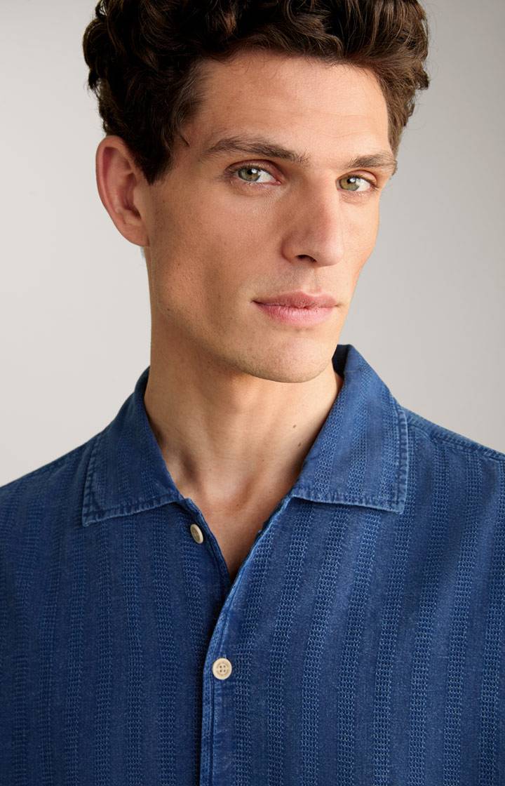 Joop Hemd Hanno in Denim Blau Schlussverkauf
