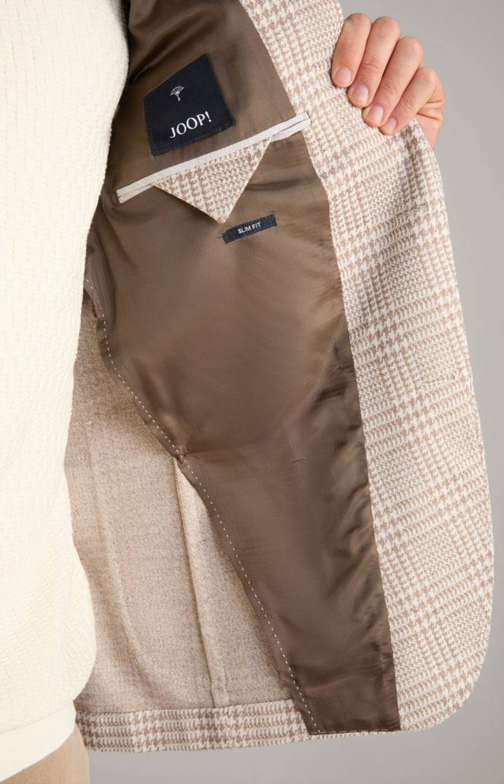 Joop Sakko Hoverest in Beige kariert Preisnachlass