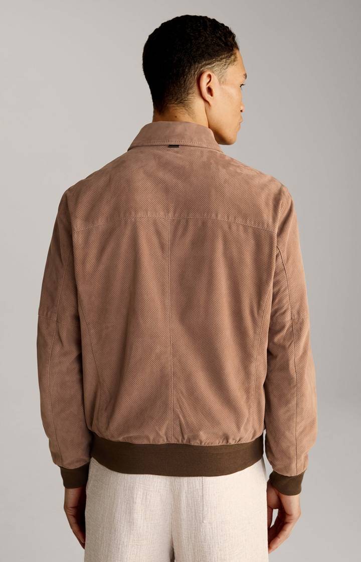Joop Ziegenvelours-Lederjacke Laup in Hellbraun Saisonschlussverkauf
