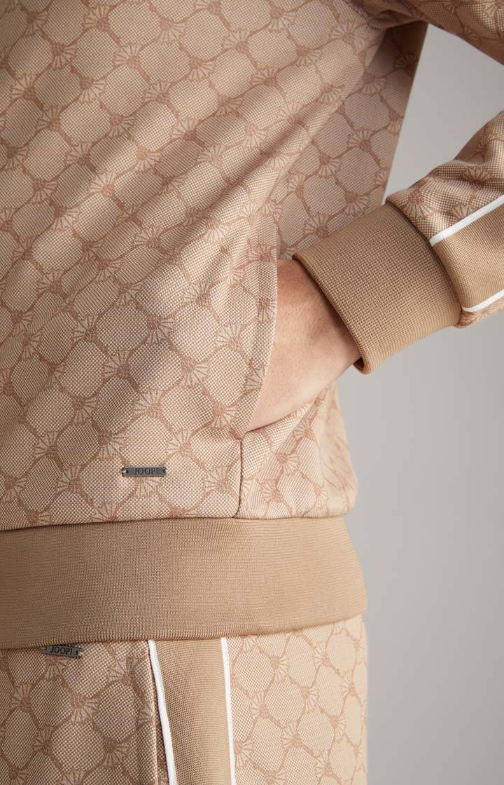 Joop Cornflower-Sweatjacke Tayfun in Beige gemustert Top Angebot