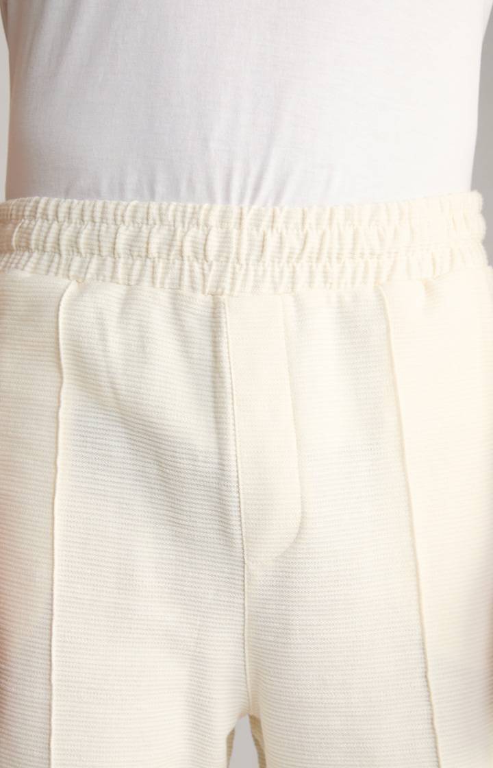 Joop Baumwoll-Shorts Damiano in Creme strukturiert Saisonale Angebote
