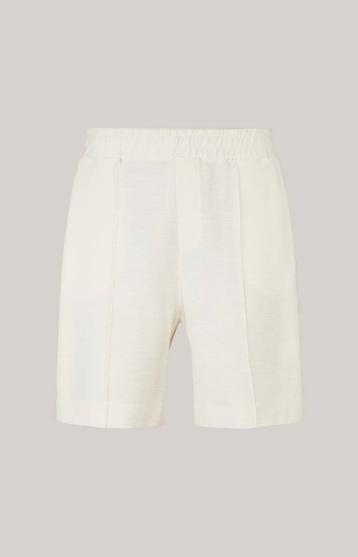 Joop Baumwoll-Shorts Damiano in Creme strukturiert Saisonale Angebote