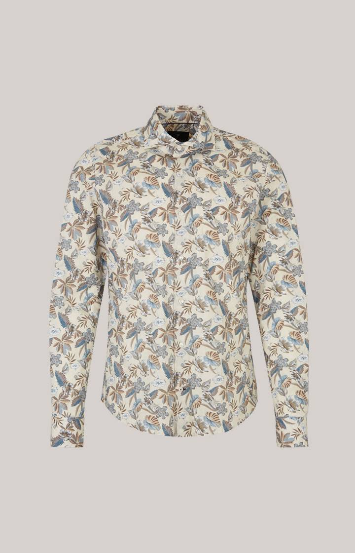 Joop Hemd Pai in Hellbeige/Blau gemustert Neueste Stile