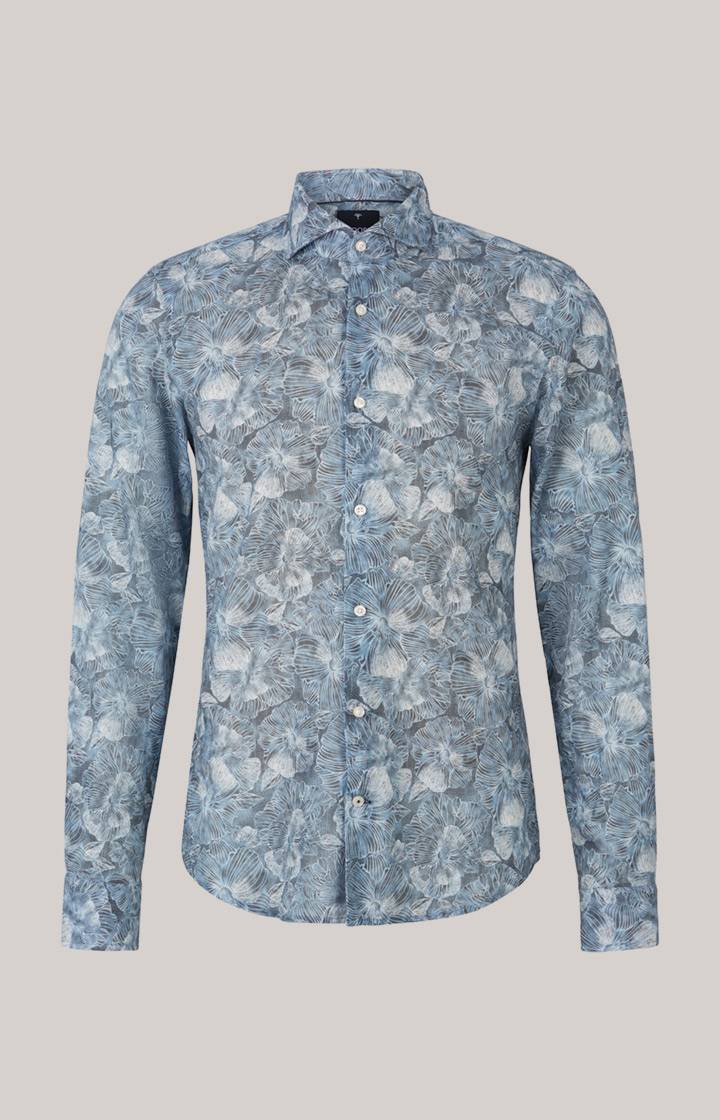 Joop Hemd Pai in Grau/Blau gemustert Bis zu 50% Rabatt