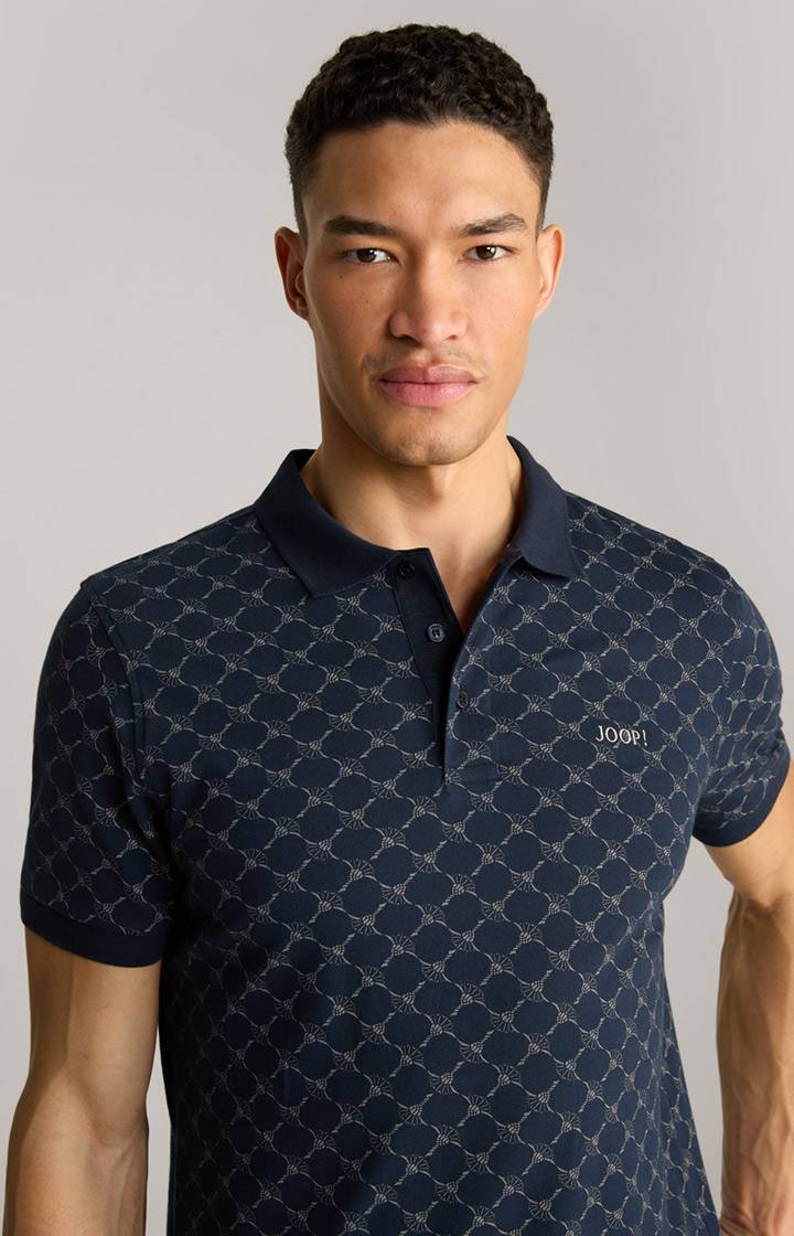 Joop Cornflower Poloshirt Paigam in Navy gemustert Nur für heute