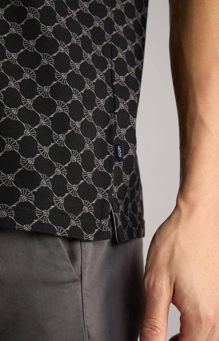 Joop Cornflower Poloshirt Paigam in Schwarz gemustert Nur noch ein Tag übrig