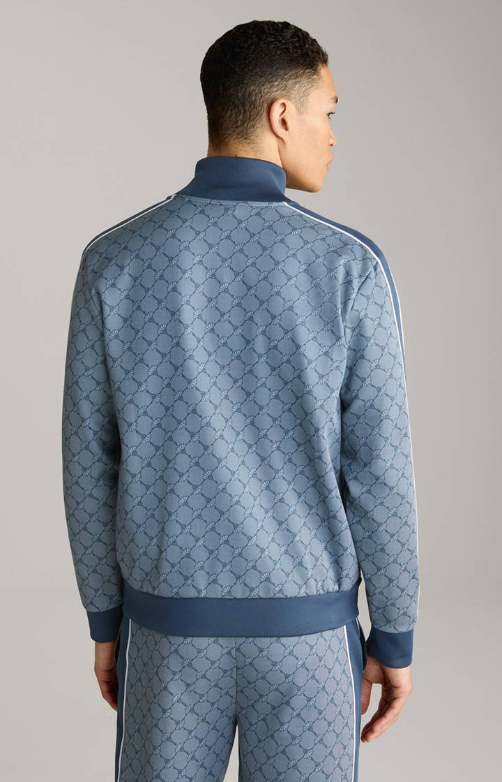 Joop Cornflower-Sweatjacke Tayfun in Blau gemustert Riesige Rabatte