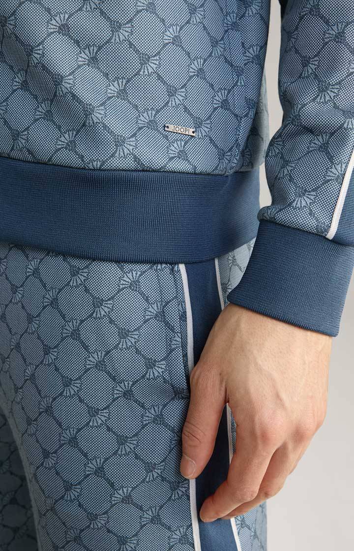 Joop Cornflower-Sweatjacke Tayfun in Blau gemustert Riesige Rabatte