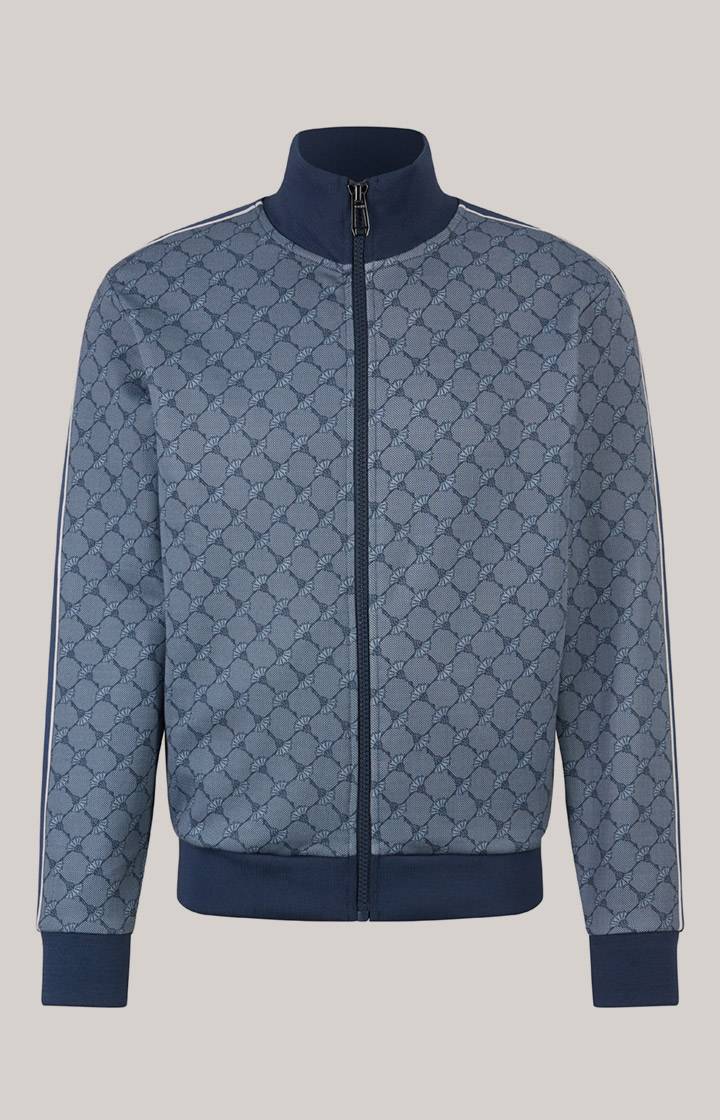 Joop Cornflower-Sweatjacke Tayfun in Blau gemustert Riesige Rabatte