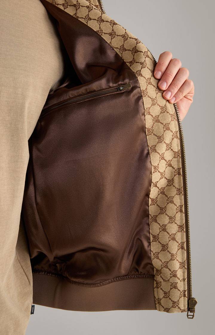 Joop Cornflower-Jacke Escor in Beige/Braun gemustert Fabrikladen