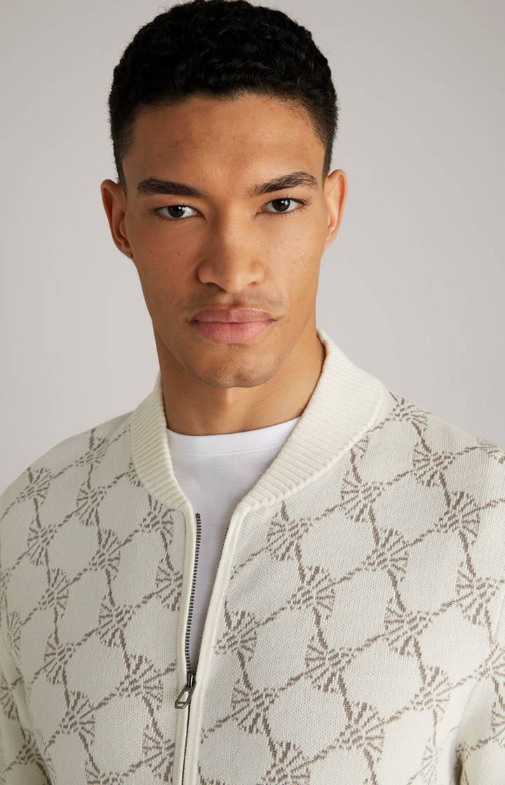 Joop Cornflower-Strickjacke Raveno in Weiß gemustert Speichern exportieren