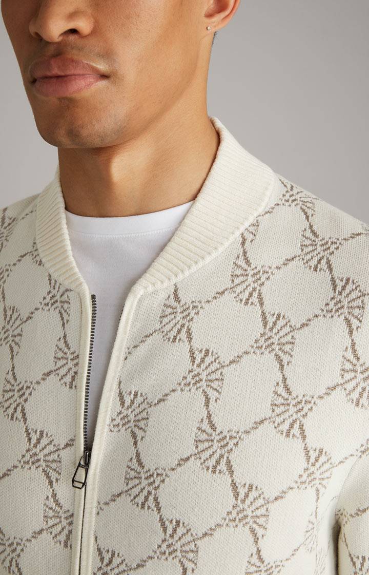 Joop Cornflower-Strickjacke Raveno in Weiß gemustert Speichern exportieren