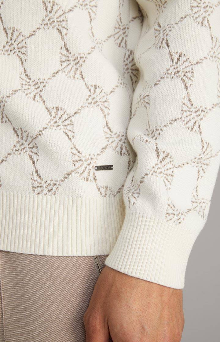 Joop Cornflower-Strickjacke Raveno in Weiß gemustert Speichern exportieren