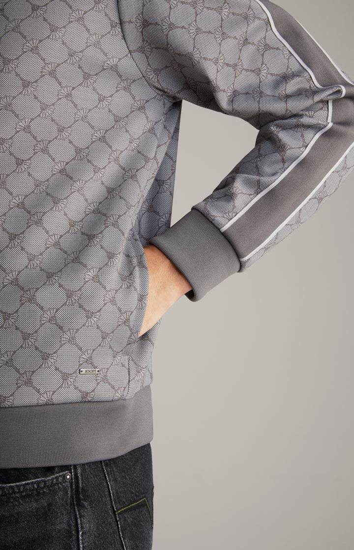 Joop Cornflower-Sweatjacke Tayfun in Grau gemustert Outlet