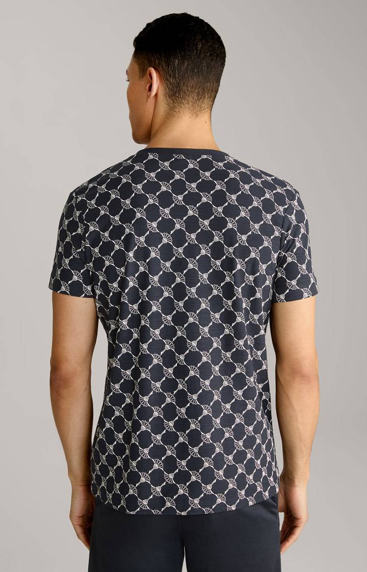 Joop Cornflower-T-Shirt Tyron in Navy gemustert Schlussverkauf