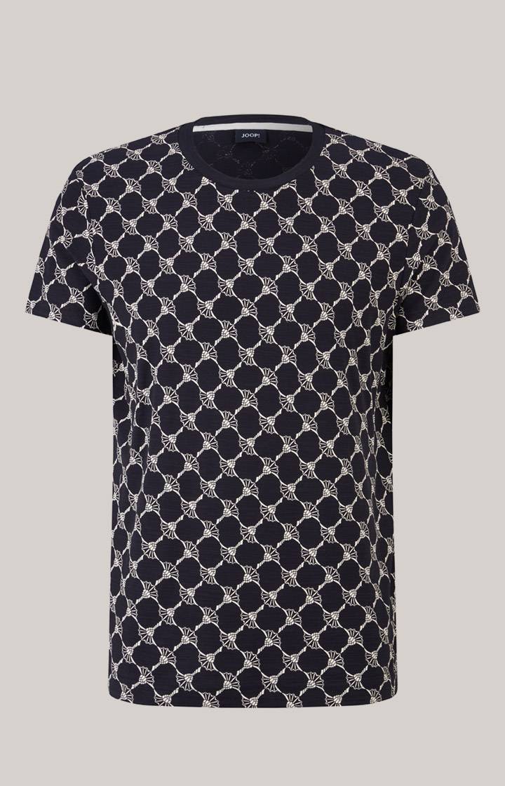 Joop Cornflower-T-Shirt Tyron in Navy gemustert Schlussverkauf