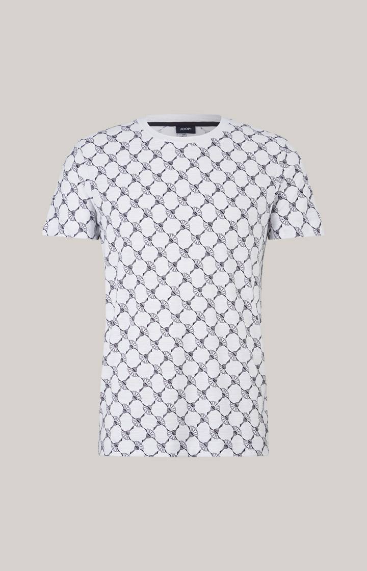 Joop Cornflower-T-Shirt Tyron in Weiß gemustert Fabrikpreis