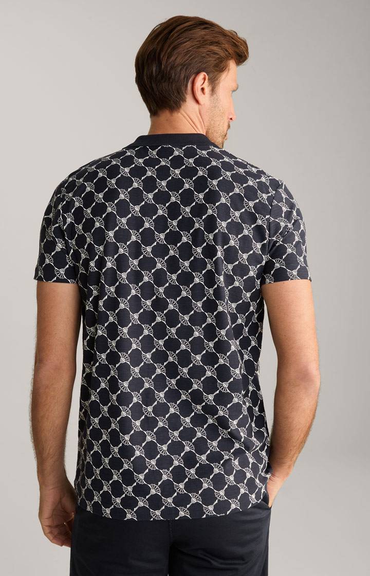 Joop Cornflower-Poloshirt Thilo in Navy gemustert Günstig kaufen
